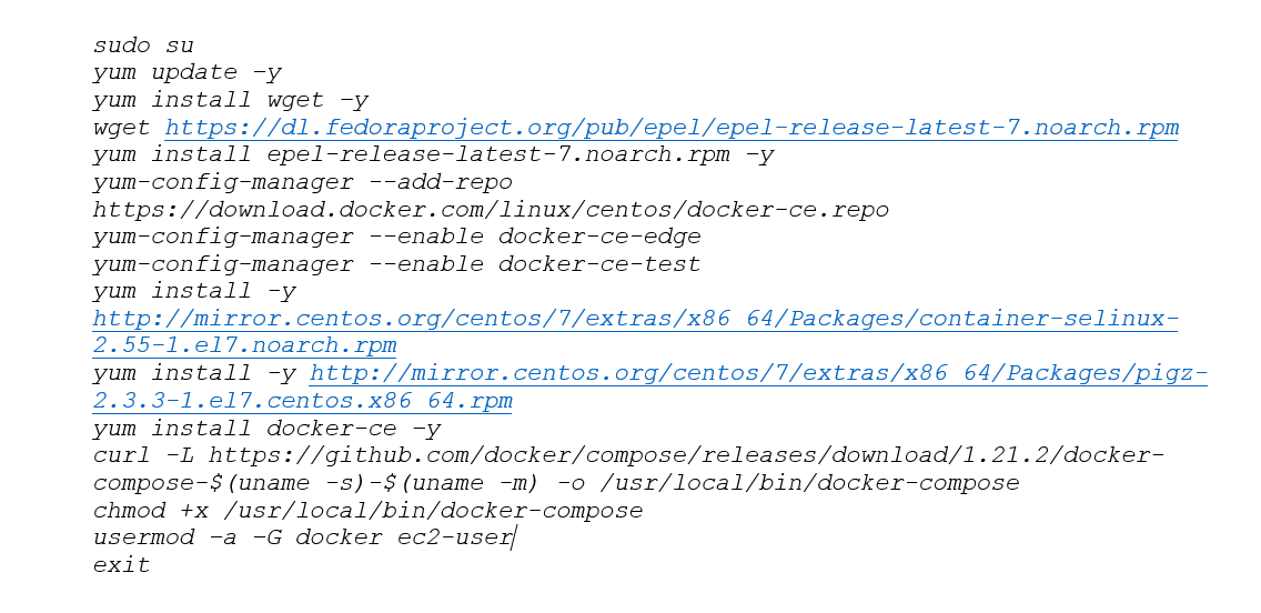 Setting up Docker and Docker-Compose
